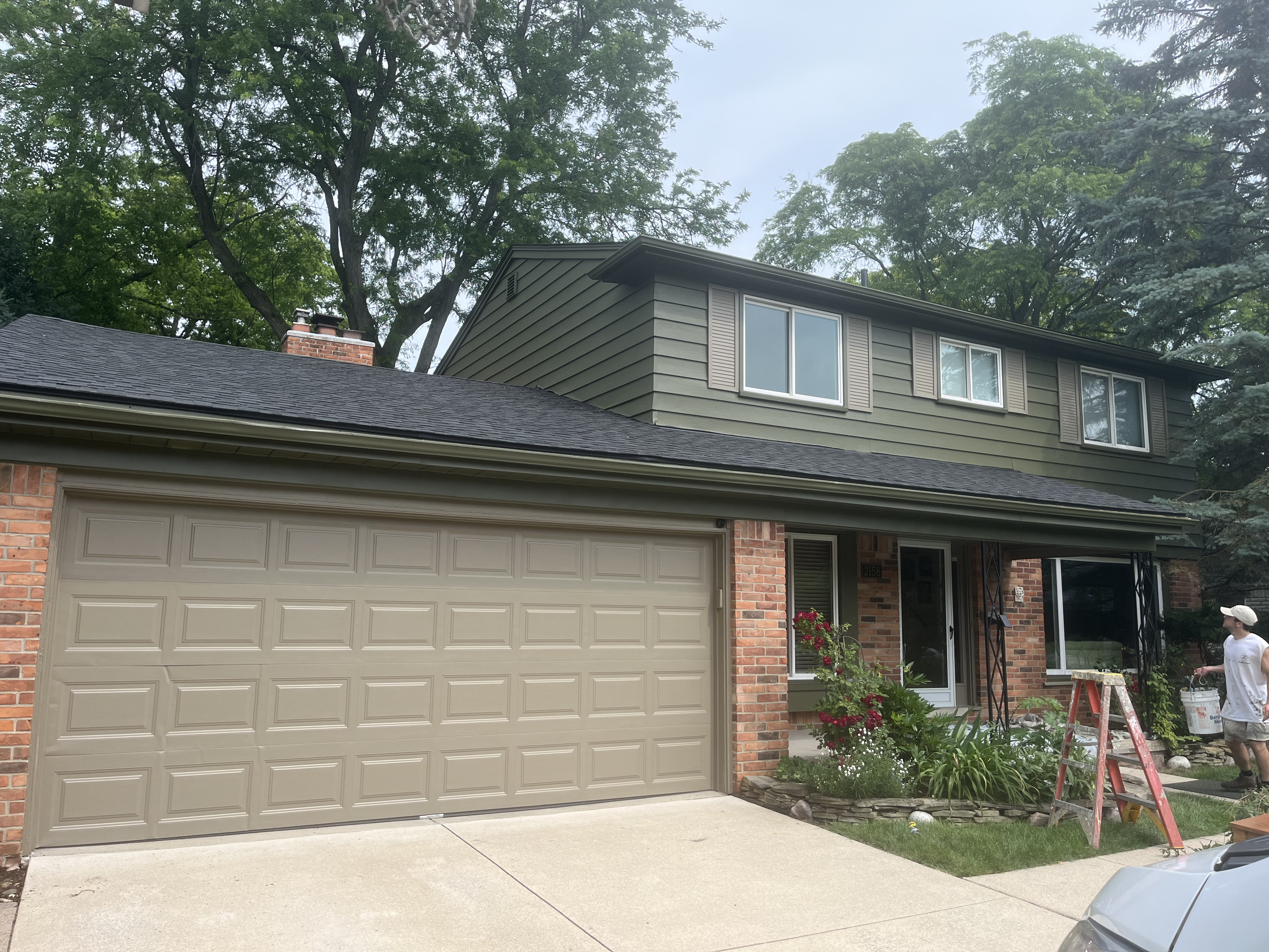 Exterior Painters in Ann Arbor competed project with local home with muted colors