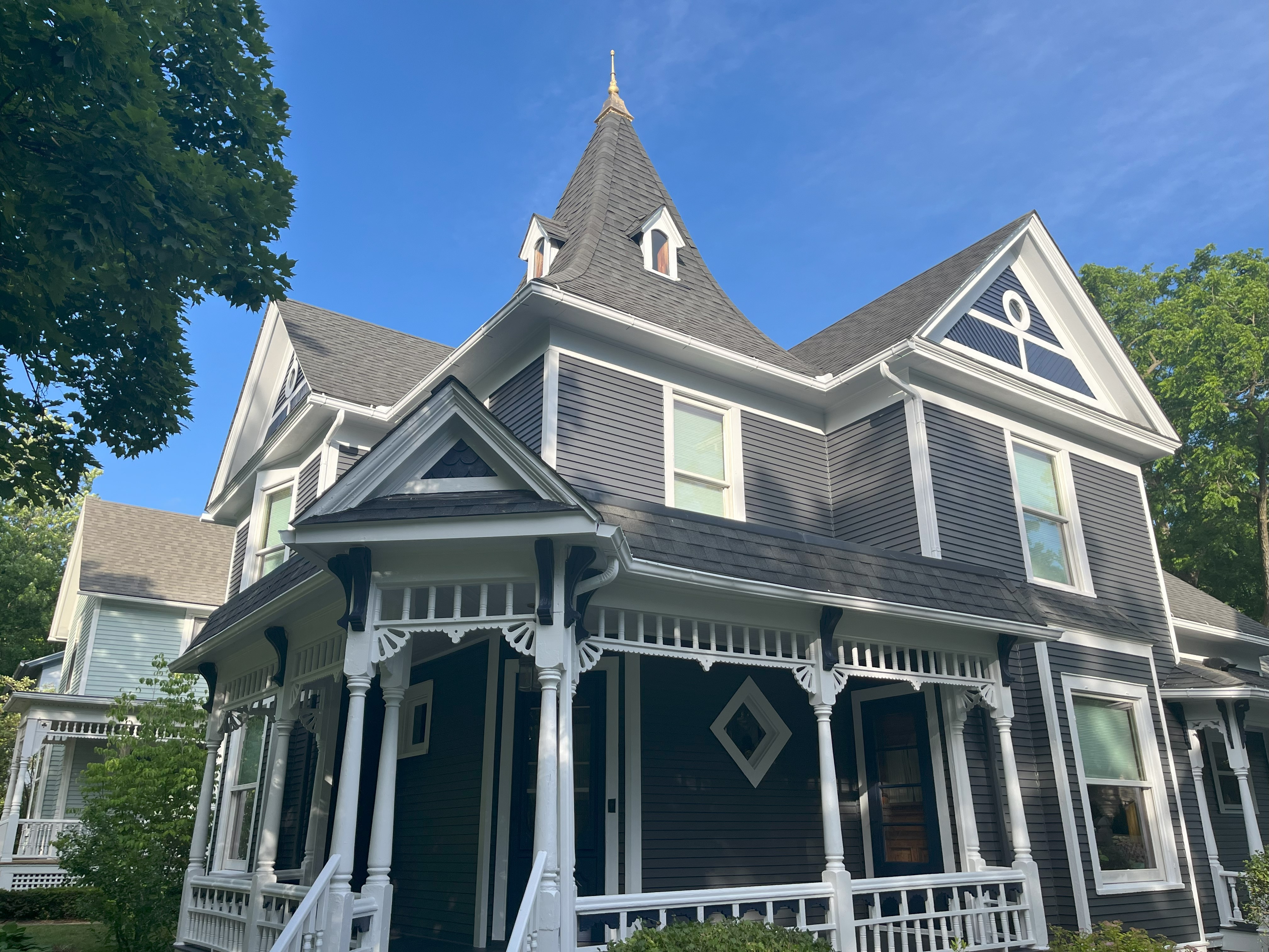 Painting Company completed project on the exterior of an Ann Arbor historical home